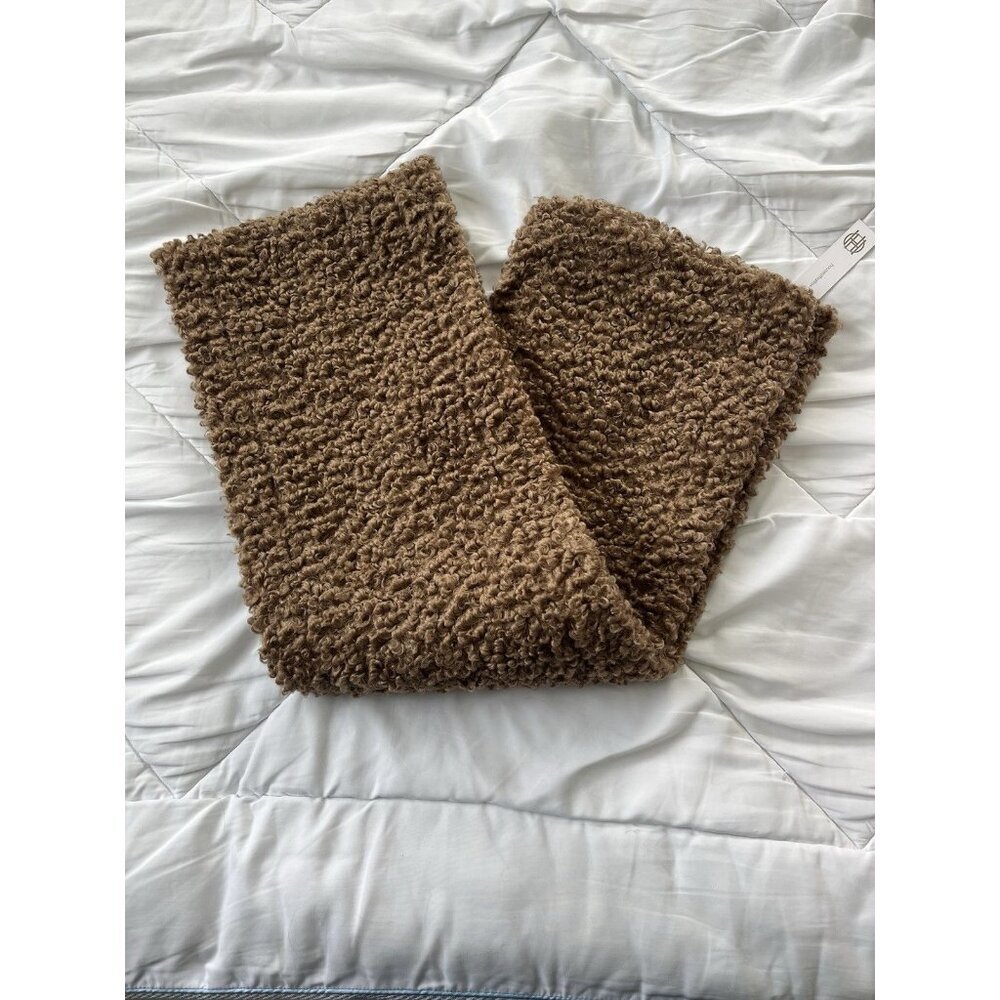 House Of‎ Harlow Faux Leather And Sherpa Scarf